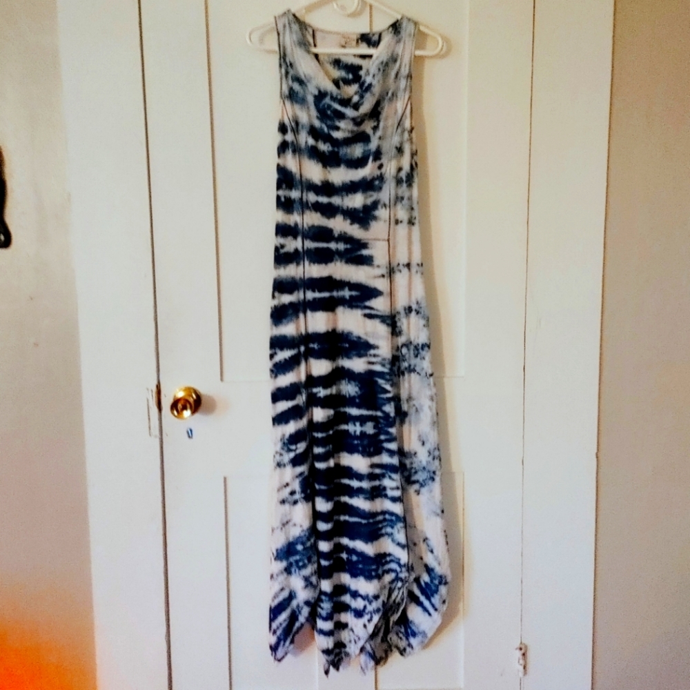 Tie-dye blue Dress, S